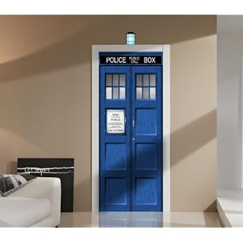 Doctor Who TARDIS Repositionable Door or Wall Decal Sticker Graphic-USA Seller