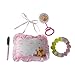 Best Baby Shower Gifts Boys or Girls, New Baby Bundle with Winnie The Pooh New Baby Announcement Gift, Teether & Rattle (Pink-Girl)