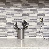 Art3d 10-Sheet Self Adhesive Backsplash 12x12 Grey Marble Peel & Stick view 7