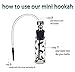 Formax420 Portable Glass Bottle Hookah Send Random Color