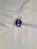Lapel Insignia Pin - Military - AIR FORCE - Solid Brass, Gold Plated, and Enamel color filled (AF)