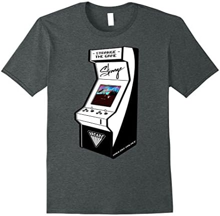 Mens Strange The Game Arcade Machine T shirt Medium Dark Heather