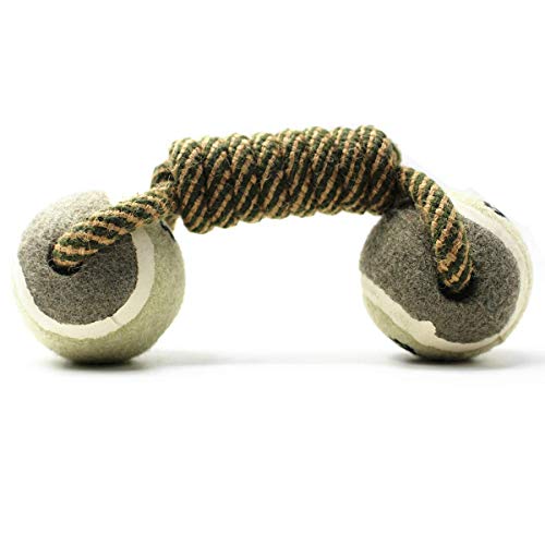 Petony Aggressive Durable Dog Rope Toy and Ball Teething Playing Chew Dog Toys, with Dog Training Whistle(chew Toys)