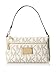 Michael Kors Monogram PVC Large Wristlet Vanilla W/Pvc Logo One Size