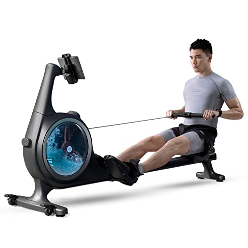 Merach Rowing Machine, Bluetooth Electric Rower Machine with