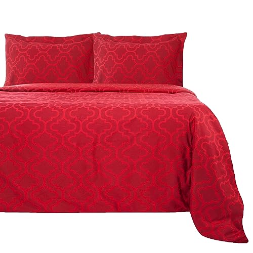 Superior Extra Soft Printed All Season 100% Brushed Cotton Flannel Trellis Bedd…