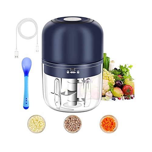 Wireless Mini Food Processor, 250Ml Electric Garlic Chopper Onion