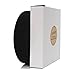 lusata 0.75 inch Wide Black Knit Elastic Spool Heavy Stretch High Elasticity Knit Elastic Band 10 Yard