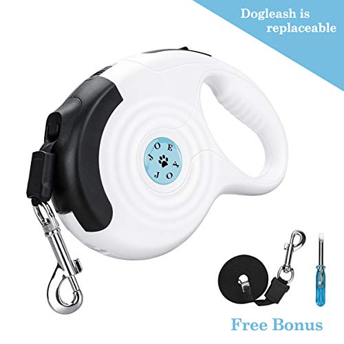 JOEJOY Retractable Dog Leash, 360° Tangle-Free, Anti-Slip Handle, Heavy Duty, Strong & Durable Pet Running Leash-16ft for Medium Large Big Dogs up to 110lbs, One-Handed Brake, Pause - Thumbnail 7