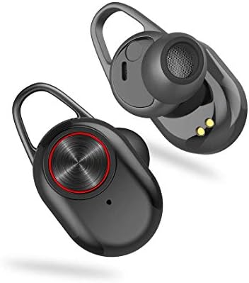 GIZMORE Wireless Twin TWS Earphone with Bluetooth Compact Charging case and Touch Controls (Black)