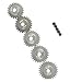 RCRunning M0.6 3.175mm 23T 24T 25T 26T 27T Gear with Screw for 1/10 RC Motor b