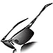 COSVER Men's Sports Style Polarized Sunglasses for Men Driving Cycling Running Fishing Golf Unbreakable Frame Metal Driver Glasses (Black)