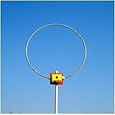 GOOZEEZOO LF-901 Active Loop Antenna, 10KHz-30MHz Shortwave Antenna 3000mAh | Active Loop Antenna MW: 520-1710KHz SW: 2.3-30MHz 20W Telescope Receiving Antenna with 3000mAh Battery