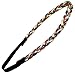 CB Accessories Independence Braided Elastic Fashion Headband Hair Accessory, Red, White/Blue