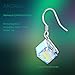 EleShow S925 Sterling Silver Earrings for Women Cube Earrings for Her Earrings hypoallergenic Crystal from Swarovski (A_Color Changing Drop Earrings)
