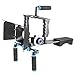 Neewer Aluminum Film Movie Kit System Rig for Canon/Nikon/Pentax/Sony and other DSLR Cameras,includes:(1)Video Cage+(1)Top Handle Grip+(2)15mm Rod+(1)Matte Box+(1)Follow Focus+(1)Shoulder Rig