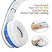 Kids Headphones Bluetooth Wireless 85db Volume Limited Childrens Headset, up to 6-8 Hours Play, Stereo Sound, SD Card Slot, Over-Ear and Build-in Mic Wireless/Wired Headphones for Boys Girls(Blue)thumb 2