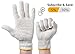 ABC 12 Pairs String Knit Work Gloves, 10 Inch Cotton and Polyester, Reusable Roping for Men and Women With Yellow Line, Breathable for BBQ