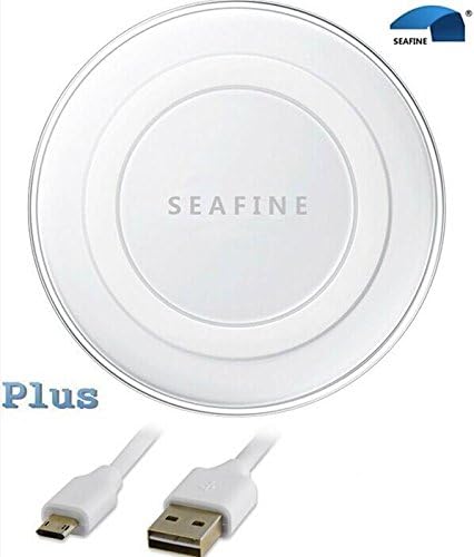 SeaFine Wireless Charging Pad with USB cable- White Sapphire