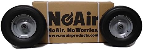 NoAir® (2) Dixie Chopper Flat Free Wheel Assem 13x5.00-6 Fits 42" to 72" Replaces 10202