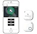 Bluetooth Key Finder, GPS Smartphone Tracker, Smart Anti-Lost Alarm, Remote Camera Controller for iOS & Android Devices by Wasserstein (1, White)