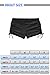 Micosuza Women's Black Shorts for Swimming Diving Beach Sunbathe Black L