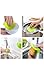 EcoLifeMate Reusable Silicone Food Storage Bags & Scrubber Sponge, Dishwasher Safe, Quart Size (4pack)