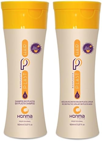 Mini Kit Brazilian Keratin Straightening bixyplastia plasthair Honma - Tokyo Imported from Brazil - ; Odourless - Professional Quality - 150 ml