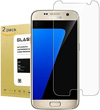 For Galaxy S7 Tempered Glass Screen Protector ,Jyline [2Pack] 9H Hardness [Ultra-Clear] [Scratch Proof] [Case Friendly] Screen Protector for Samsung Galaxy S7