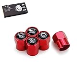 TK-KLZ 5Pcs Metal Car Wheel Tire Valve Stem Caps for Subaru BRZ Outback Forester XV Legacy Exiga Ascent Decorative Accessories