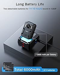 BOBLOV Bundle Deal, KJ21 1296P Body Camera and B4K2