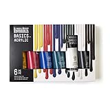 Liquitex BASICS 6 Tube Acrylic Paint Set, 118ml