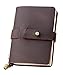 Leather Travel Journal, Handmade Travelers Notebook Refillable, Gift for Men & Women, Perfect to Write in, 3 Inserts/192 Pages Vintage Travel Diary, Pocket Size 5.2