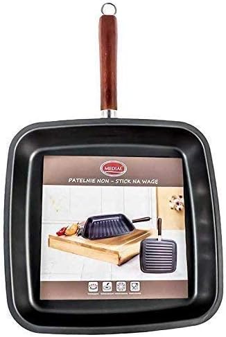 Medial - Grill Pan - Non Stick - For Gas, Electric, Ceramic, Brand New - DEFECT on HANDLE