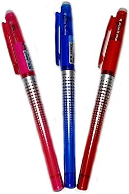 M&amp;G iErase Friction &amp; Heat Erasable 3 Pack (Red, Pink, Crystal Blue)