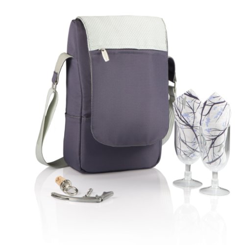 Picnic Time 'Barossa' Insulated Wine Tote with Wine Accessories for Two, Aviano Collection
