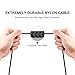 USB C Cable, iCaber Type-C to USB 3.0 ( 3-Pack 6.6ft/2m) Fast Charging Sync Braided Nylon Cable for Samsung Galaxy S8/S8 Plus,MacBook,Google Pixel,LG G5/G6, HTC 10 and More (Black)