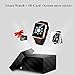 Junwei Smart Watch Color Touch Screen Bluetooth Smart Watch Sports Smart Watch TF/SIM Card Slot Smart Watch Multi Function Smart Watch Compatible with Samsung Android iPhone iOS Kids Women Men