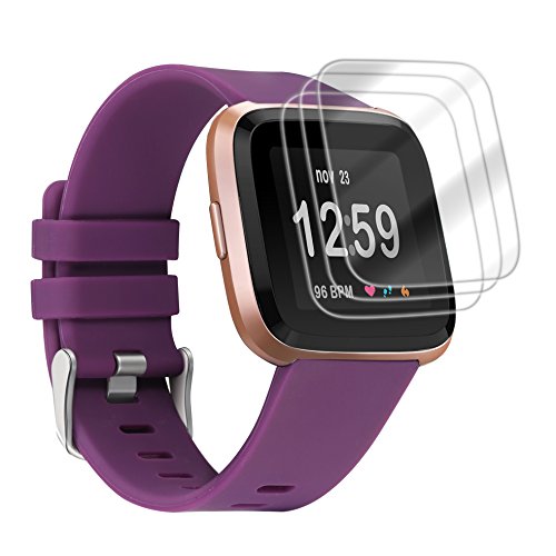 Bayite for fitbit versa screen protector, 3 pack screen protector…