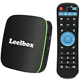 Leelbox Android 8.1 TV Box, Q2 Android Box Quad Core with 2GB RAM 16GB ROM, 2.4GHz Voice Remote Control Included, Support WiFi/3D/4K/H.265