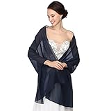 RLDRESS Womens Chiffon Bridal Evening Soft Wrap Scarf Shawl