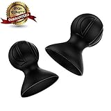 Silicone Sucker Bottles Full Body Massage Cups Natural Nipple Enhancer & Enlargement (2 Pack)