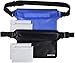GoBackTrail Waterproof Pouch Set – Includes 2 Large Heavy Duty Dry Pouches Plus 4 Bonus Valuable Bags – Adjustable Waistband – for Men, Women or Kids – Protect Cash, Credit Cards, Keys Smartphones
