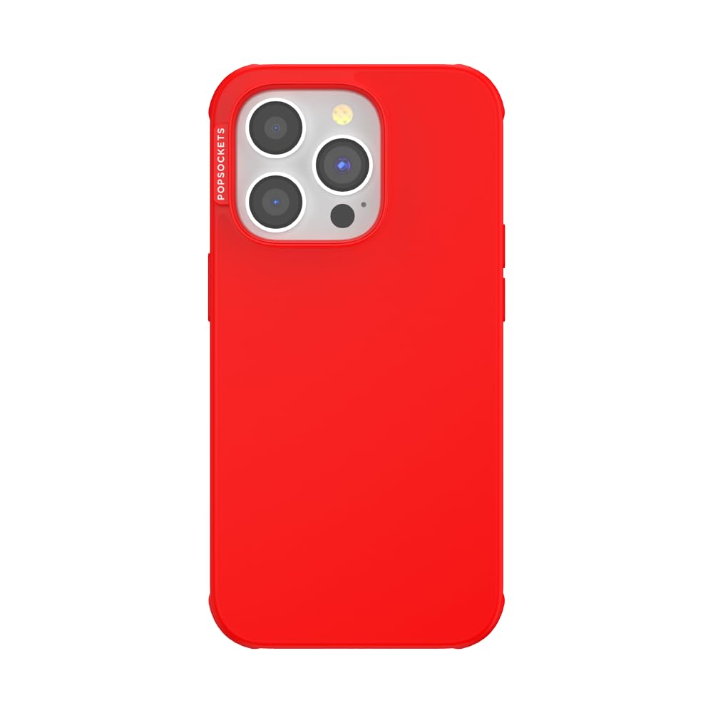 PopSockets iPhone 14 Pro Case with MagSafe, Phone Case for iPhone 14 Pro, Grip Sold Separately, Wireless Charging Compatible - Rosso