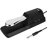 Mugig Universal Sustain Pedal, Classic Piano Style Foot Pedal for Electronic Keyboards Digital Piano