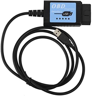 USB ELM327 V1.4 Plastic OBDII Code Scanner EOBD CANBUS Scanner with FT232RL Chip Software V2.1 Auto Diagnostic Scanner
