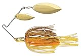 Terminator T1 Spinnerbait-Willow/Willow ,Gold/Gold Blade (Pumkin seed, 3/8-Ounce)