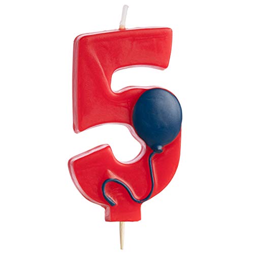 image for Generic (10 Pack) Numbers and Balloons Birthday Candles: Wax Candles D