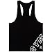 HASIDING Mens Muscular Black Workout Stringer Bodybuilding Gym Tank Tops X-Large