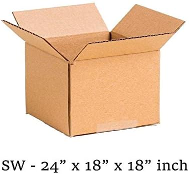 AKAR 610 x 457 x 457mm Single Wall 24x18x18"" Shipping Mailing Parcel Postal Brown Cardboard Boxes (25)